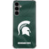 Michigan State University Green Jersey Galaxy S24 Plus Clear Case